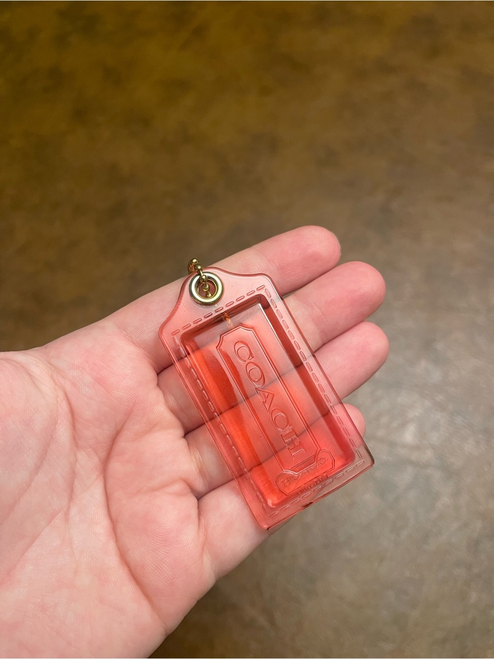 RARE coach poppy hangtag
